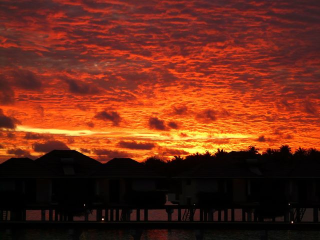 Maldives sunset