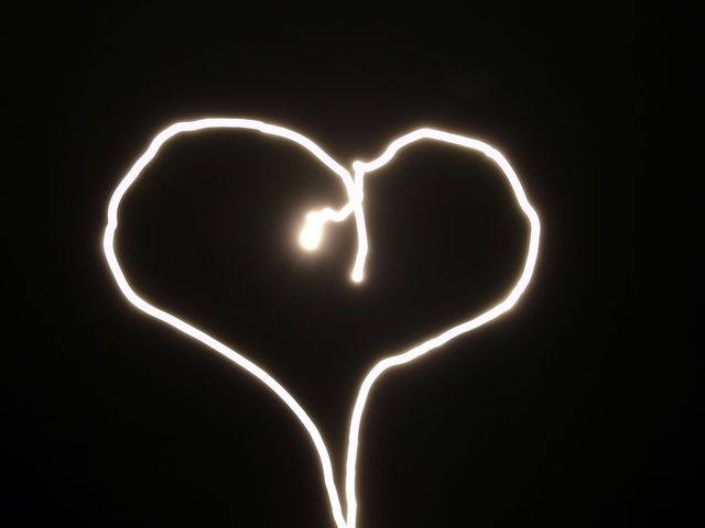 Valentines heart in the sky