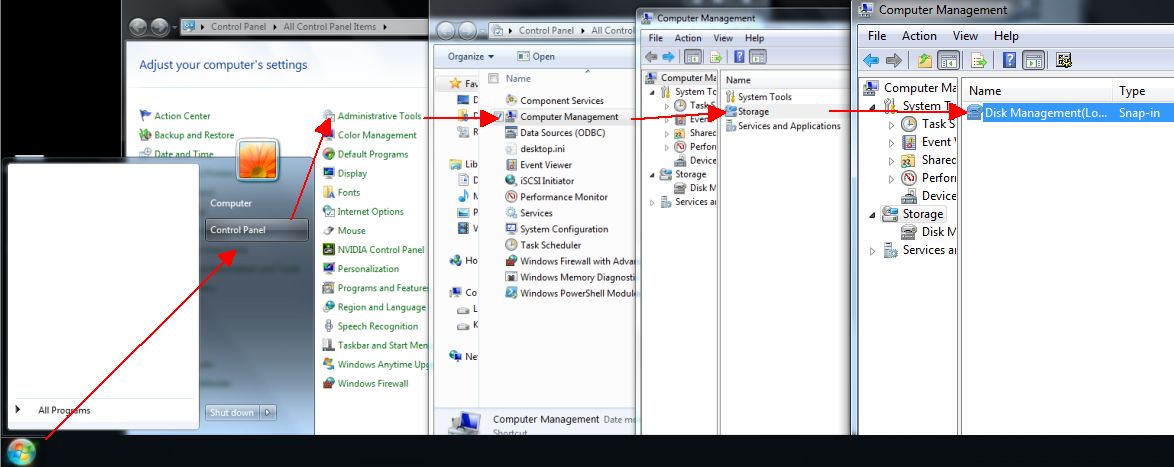 Start control panel. Флеш-карта панели управления.