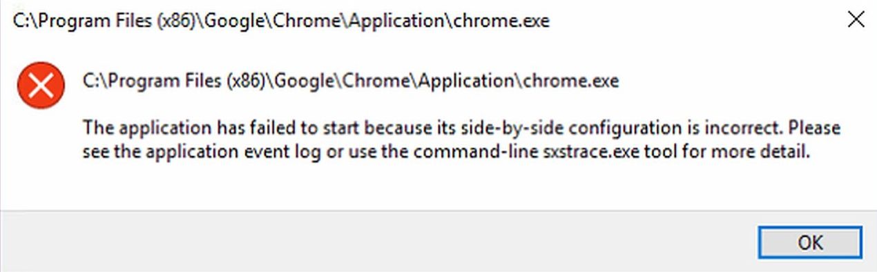 APPLICATION HAS FAILED TO START BECAUSE ITS SIDE BY SIDE CONFIGURATION intelligence overview