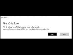 Ошибка file io failure createdirectoryfailed error code 5 c windows system32 remedy